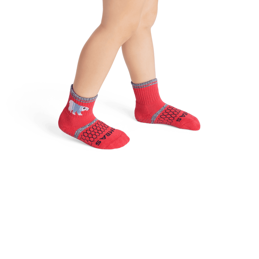 Toddler Bombas Holiday Gripper Calf 4-Pack Gift Box 4 Pack Ankle Socks