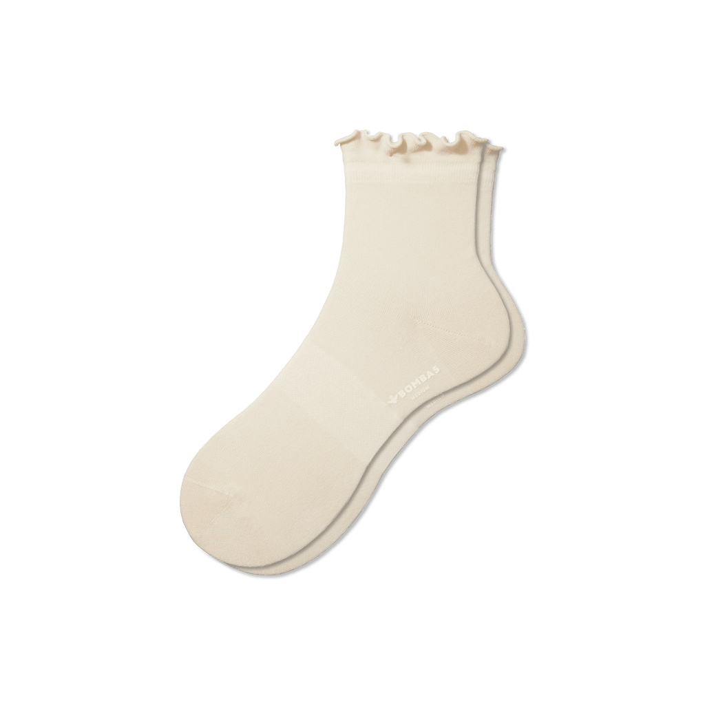 Women's Lightweight Frill Quarter Socks – Bombas