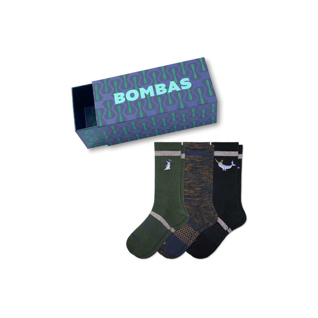 Men's Holiday Calf Sock 3-Pack Gift Box – Bombas