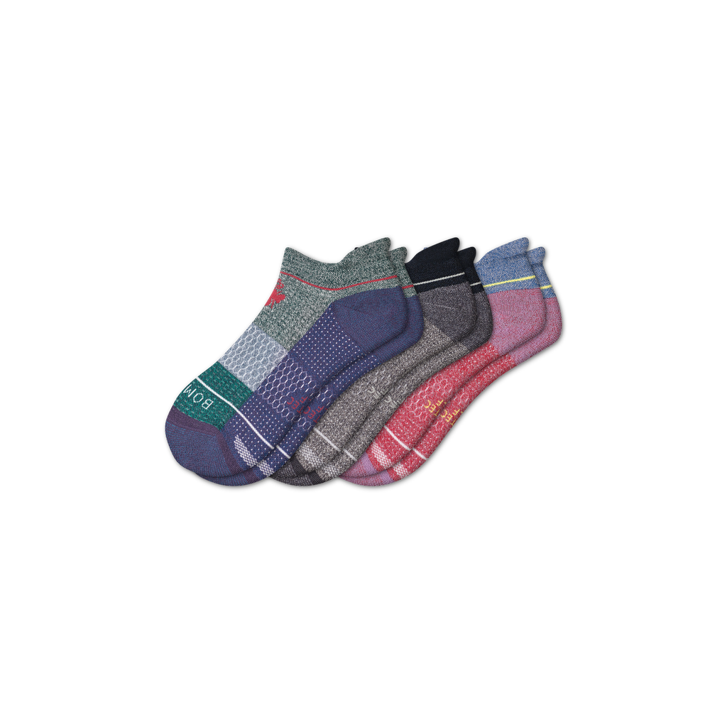 Men's Merino Wool Blend Golf Ankle Sock 3-Pack – Bombas
